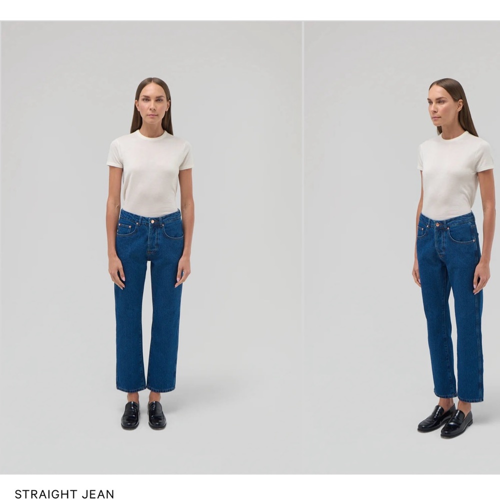 Classic Blue Straight Leg Jeans
